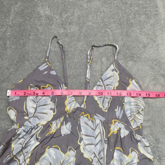 Pataloha Dress Womens Small Strappy Loose Flowy Hawaii Tropical Pocket Maxi - Picture 10 of 12